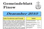 Gemeindeblatt und Terminplan Dezember 2010 online