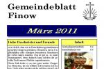 Gemeindeblatt und Terminplan März 2011 online Gemeindeblatt und Terminplan März 2011 online