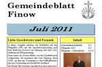 Gemeindeblatt und Terminplan Juli 2011 online