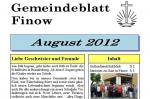 Gemeindeblatt und Terminplan August 2012 online