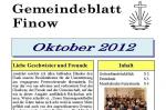 Gemeindeblatt und Terminplan Oktober 2012 online