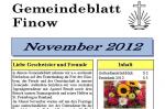 Gemeindeblatt und Terminplan November 2012 online