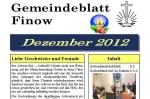 Gemeindeblatt und Terminplan Dezember 2012 online