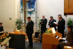 Bezirksevangelist Jäger im Gottesdienst Bezirksevangelist Jäger im Gottesdienst