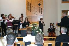 Das Orchester während des Schlussliedes Das Orchester während des Schlussliedes