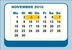 Kalender November