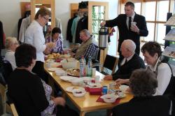 …und das Foyer beim Brunch.