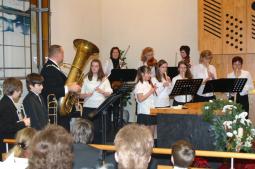 Das Orchester im Weihnachtskonzert 2011.